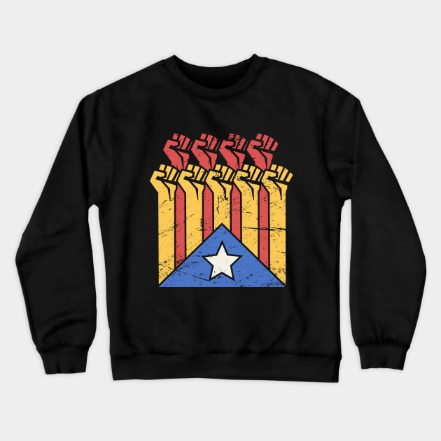 Freedom for Catalunya / Catalonia Crewneck Sweatshirt by MeatMan
